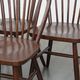 Set of 8 Vintage English Style Spindle Back Wooden Windsor Chairs from t