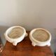 2 antique plant pots