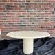 Marble and steel coffee table