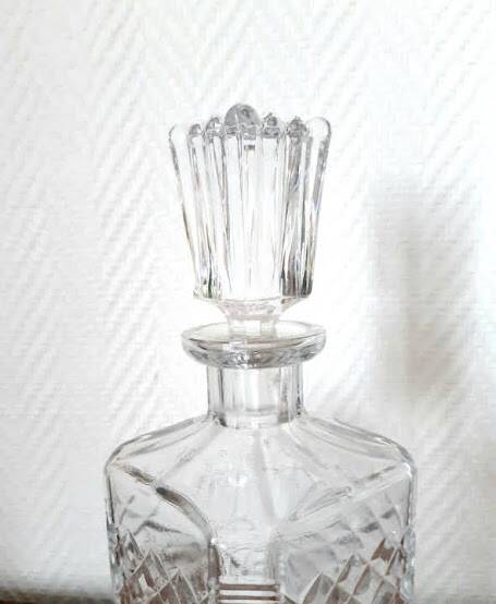 Vintage Diamond Whiskey Decanter