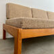 Wooden sofa design Regain France vintage 60s
