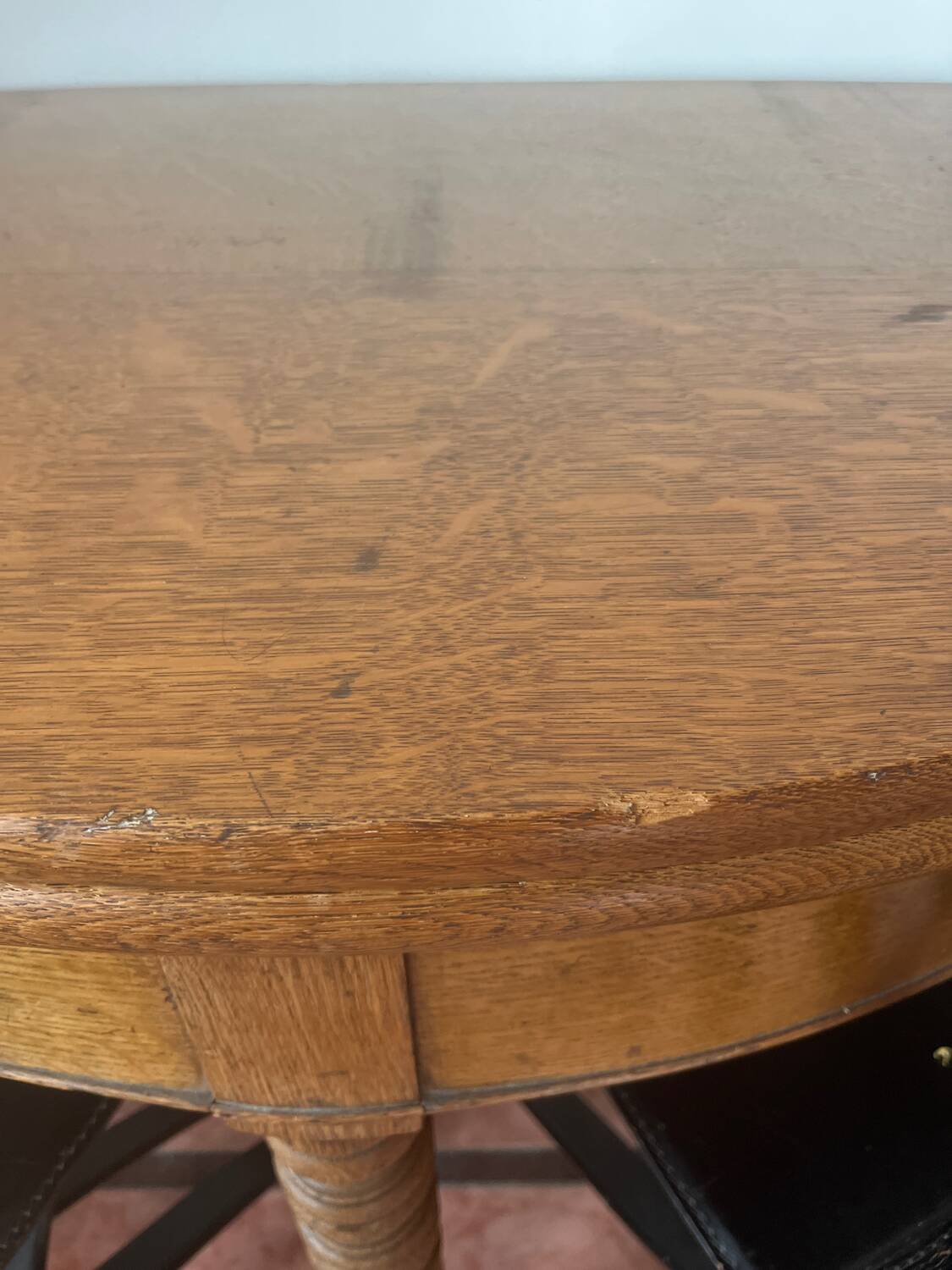 Half moon console-side table