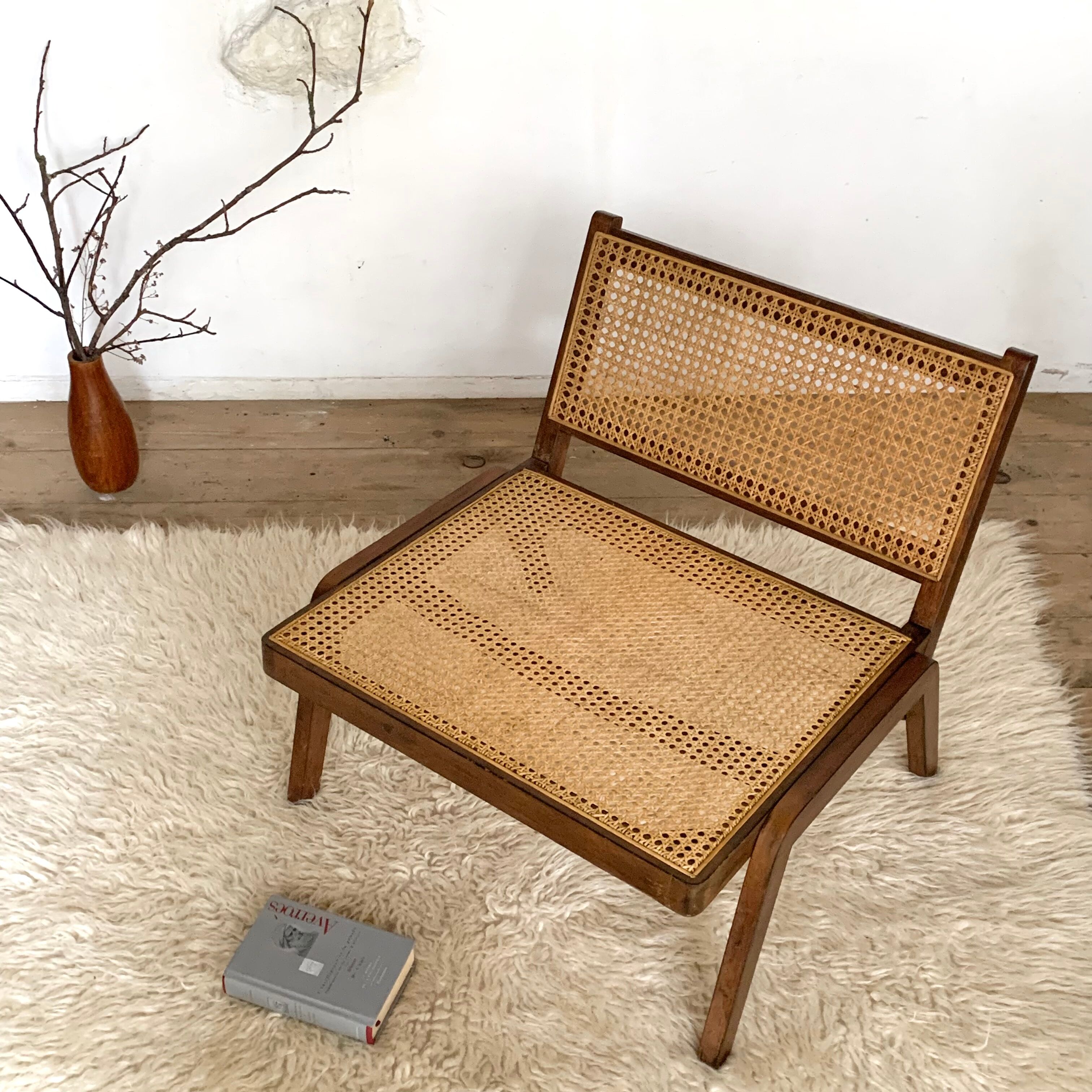 Vintage armchair in cannage
