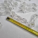 Set of 12 vintage dachshund knife holders, 70s