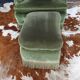 Fauteuil crapaud et repose-pieds