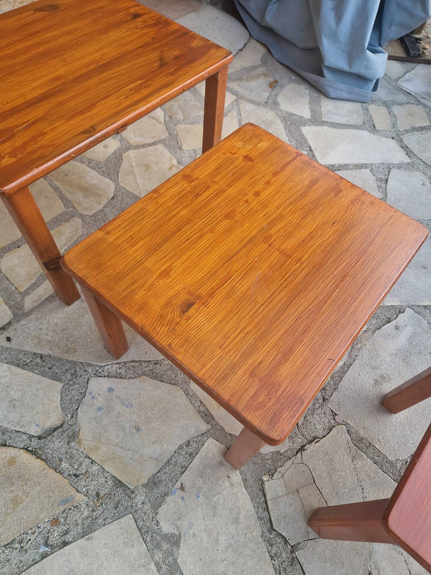 Vintage Scandinavian nesting coffee table