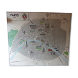 Map of Paris and ancient Parisian region