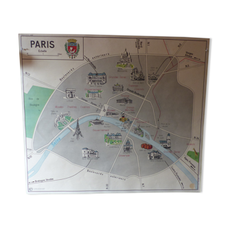 Map of Paris and ancient Parisian region