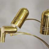 Brass floor chandelier, 70s