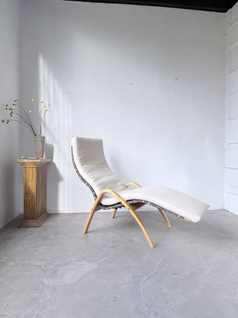 Transat hêtre bois courbé Ikea vintage Kim Samson
