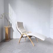 Ikea vintage Kim Samson curved beech wood deck chair