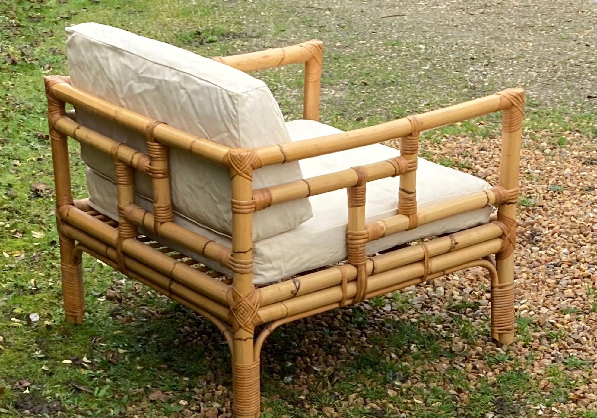 Bamboo armchair