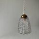 Vintage globe pendant in molded glass
