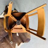 Pair of vintage 70's chairs with compass feet