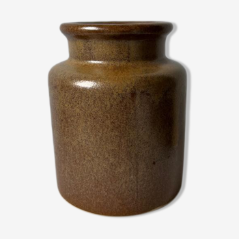 Ancient mustard pot in sandstone H:12cm