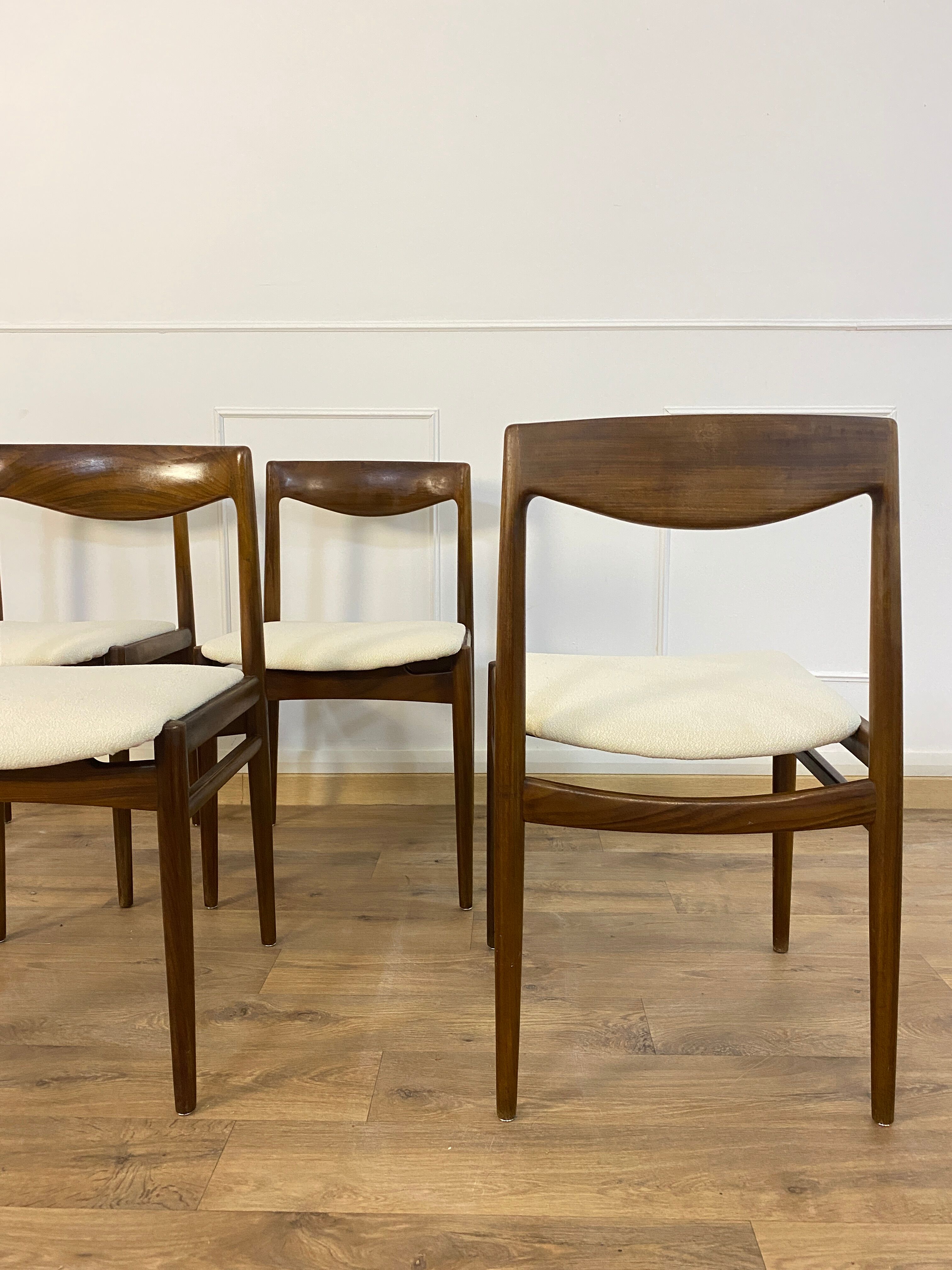 Suite of 4 vintage chairs Lübke