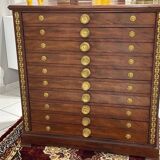 Antique mahogany architect's furniture from the end of the 19th century