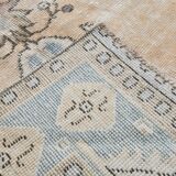 6x10 Pale Orange & Blue Vintage Rug 192x314Cm SK 21428