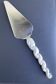 Modernist pie server with a hammered handle