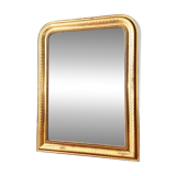 Louis-Philippe antique gilded mirror from the 19th century.