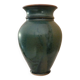Vintage vase in glazed ceramic, hand-thrown, signature to identify
