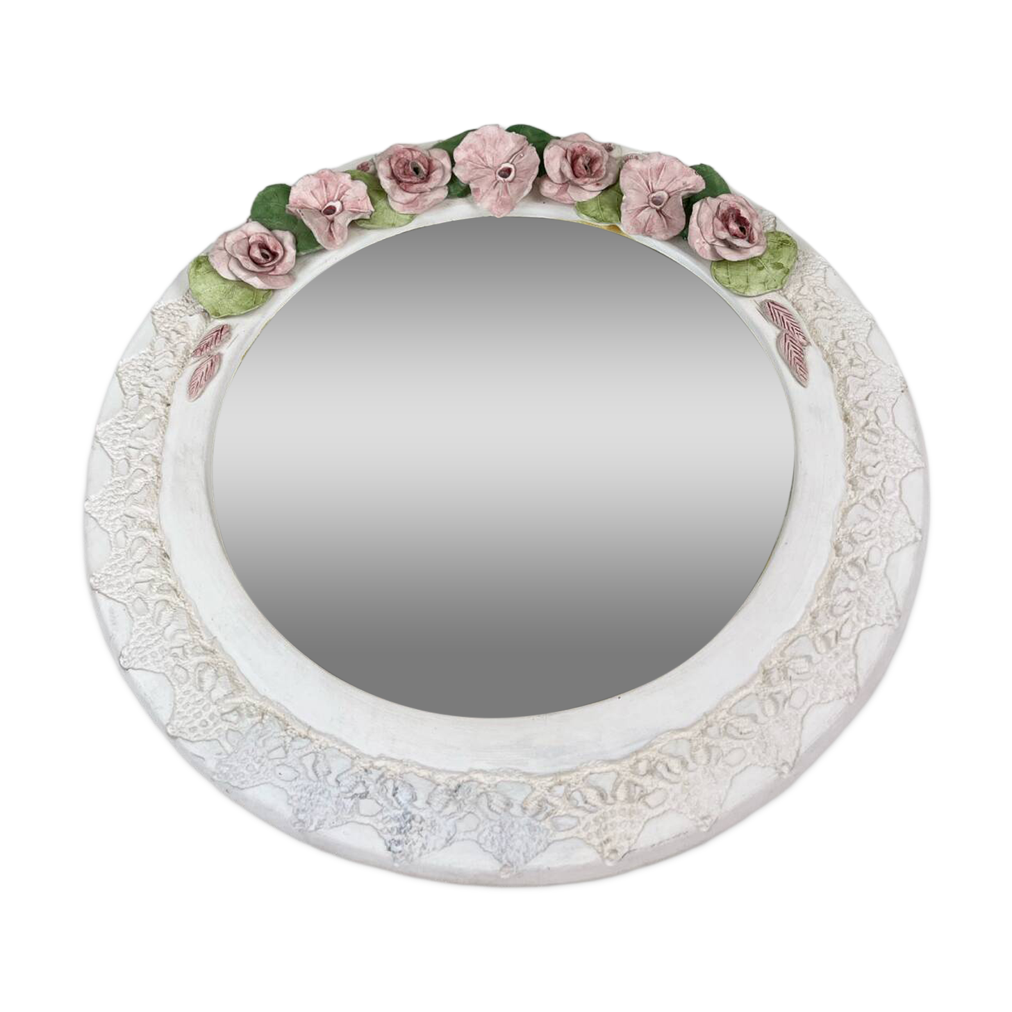 Mirror with a flower crown