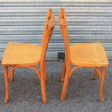 Pair of baumann bistro chairs No.56