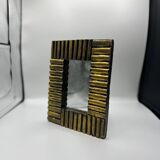 Miroir art déco en bois doré