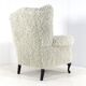 Armchair chair hairy Doodle retro fully restored - new upholstery
