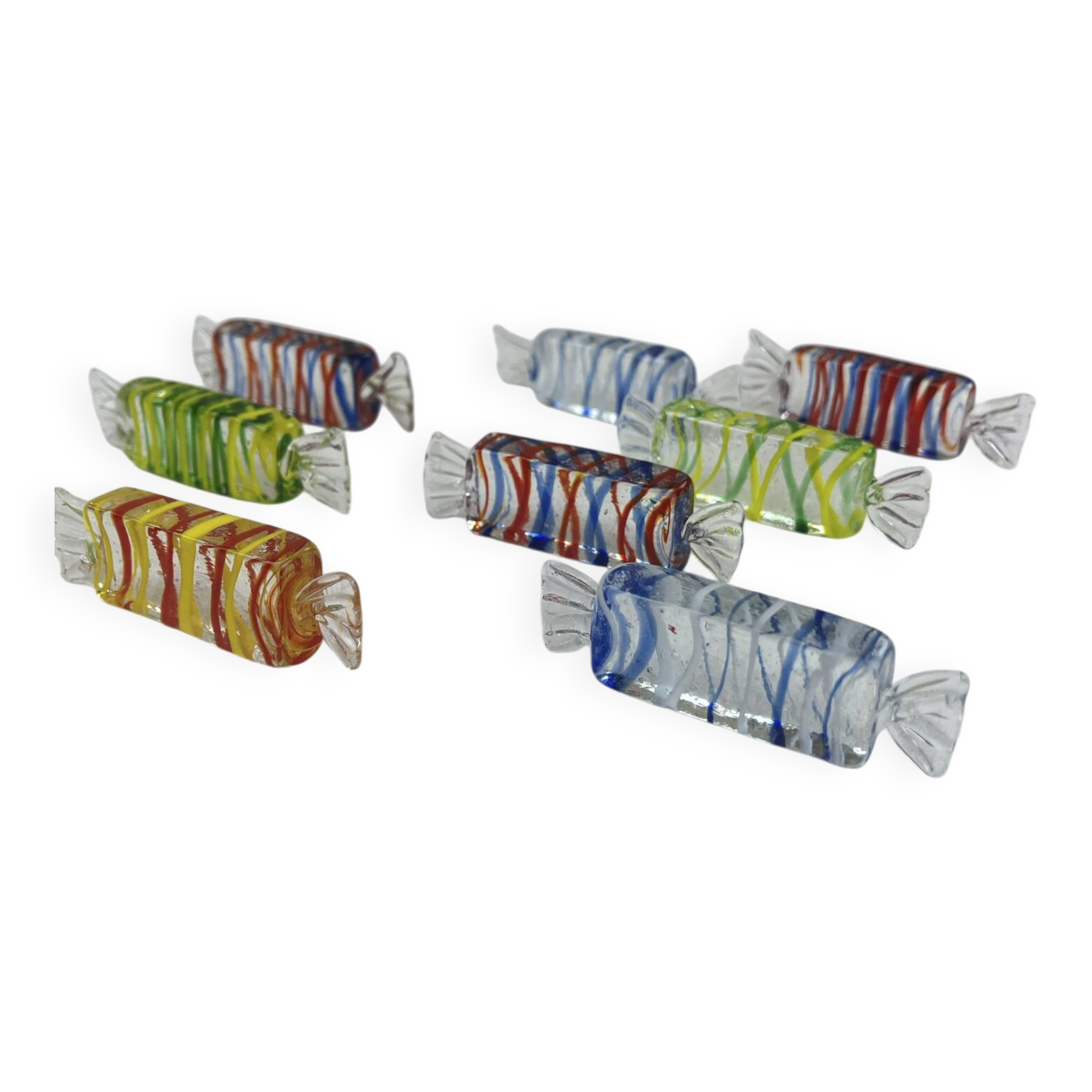 8 Murano knife rests