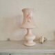 Powder pink alabaster lamp