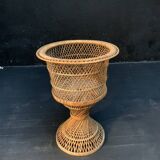 Rattan pot cover 1960
