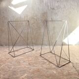 Chromed metal trestles