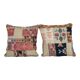 Set of 2 vintage kilim cushion covers 51x51 cm