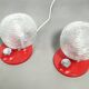 Pair of Hillebrand Space Age bedside lights, 1970s