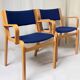 Chaises Mid-Century bleues Magnus Olesen