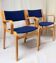 Chaises Mid-Century bleues Magnus Olesen