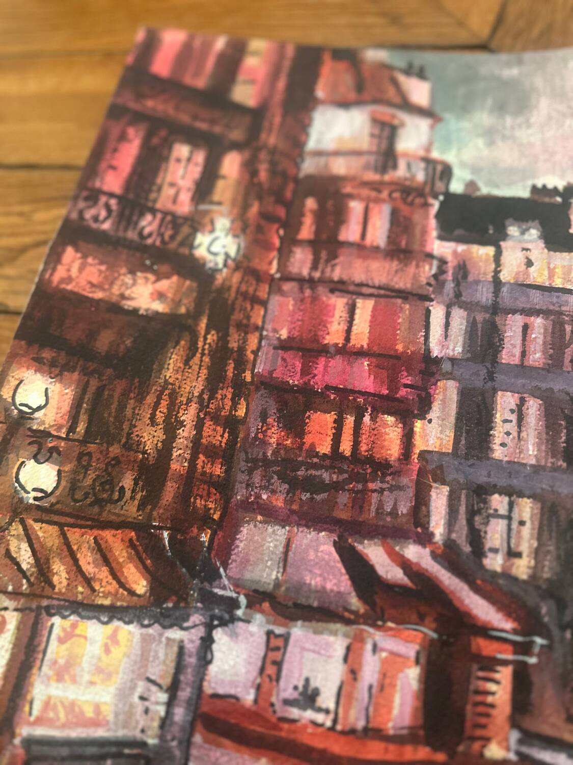 "The buildings" par l'artiste Marcel van de Catsyen