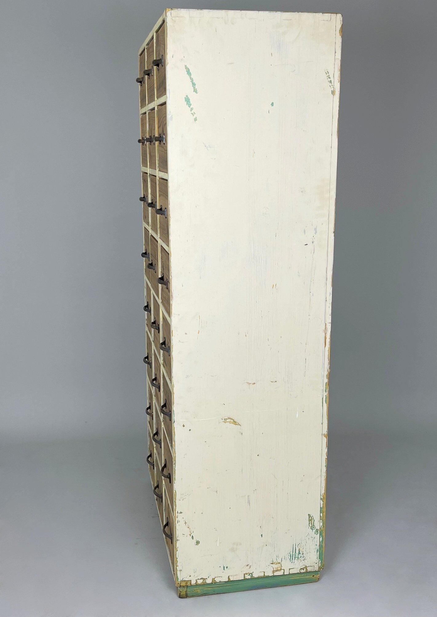 Vintage Industrial Wooden Filling Cabinet, 1940's