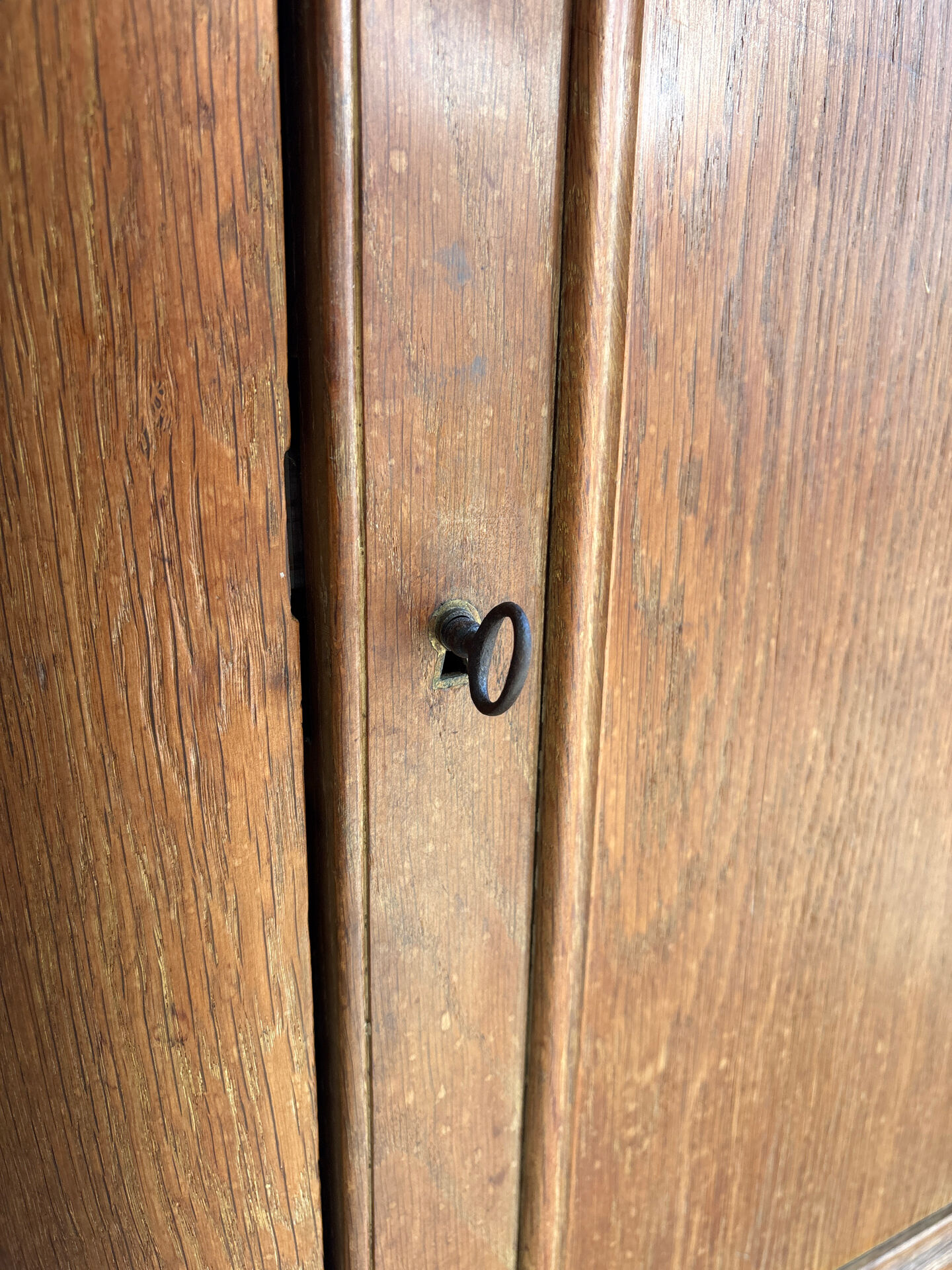 Exceptional old sacristy furniture in oak – 19th century