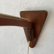 Teak wall lamp with natural ropes by Ib Fabiansen for Fog & Mørup, 1960s, Denmark.
