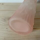 Pink glass vase