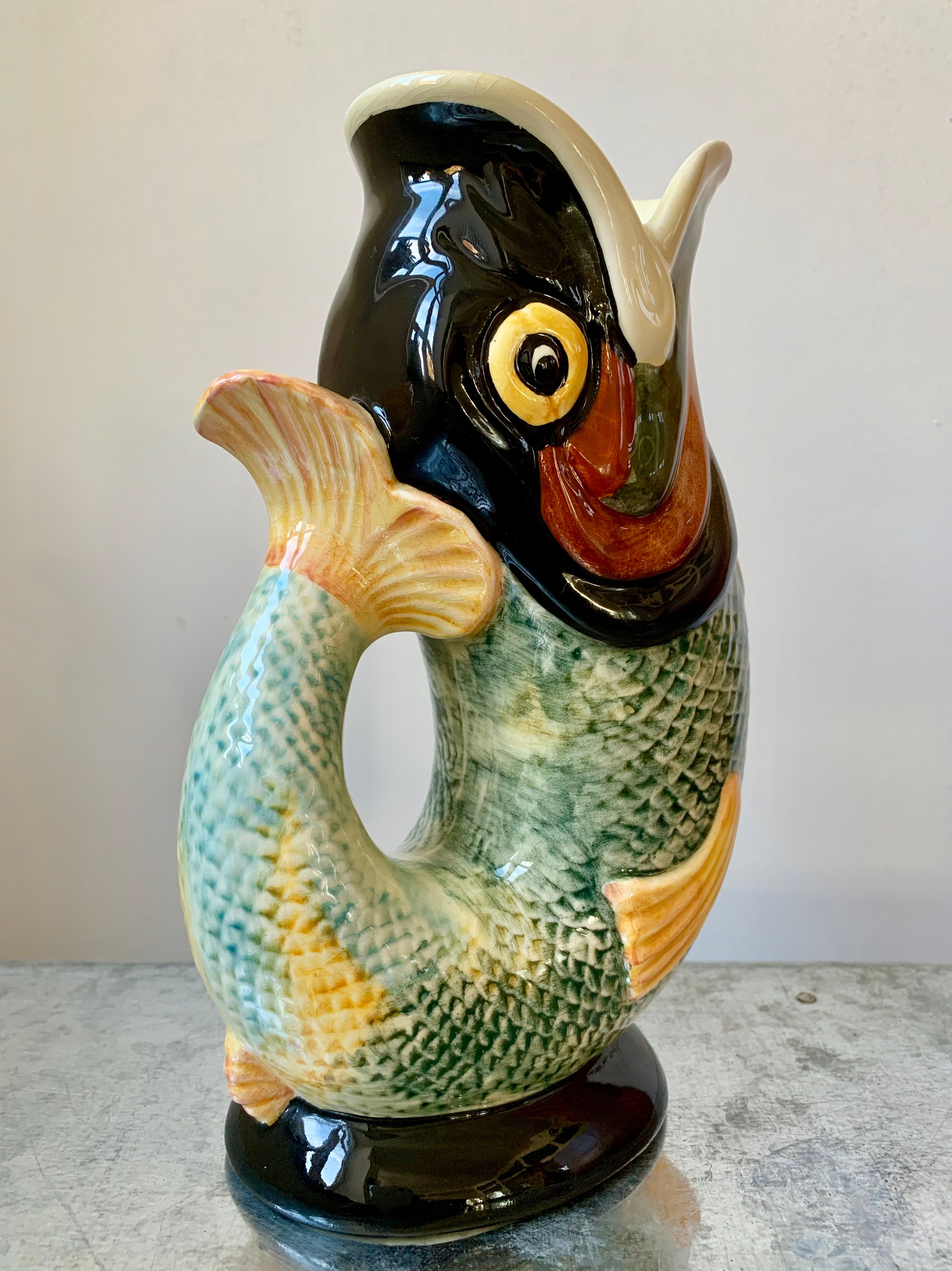 Royal winton-grimwades gurgle fish jug, vase