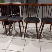 Set of 4 chairs of Bistrot Baumann model 740V, 1960