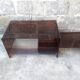 Table basse vintage en plexiglas
