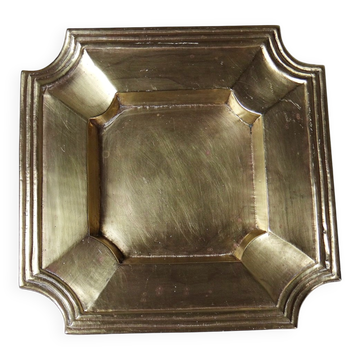 Art Deco brass catchall or ashtray, geometric, 1930s-1940s