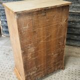 Antique farmhouse display cabinet made of pine wood