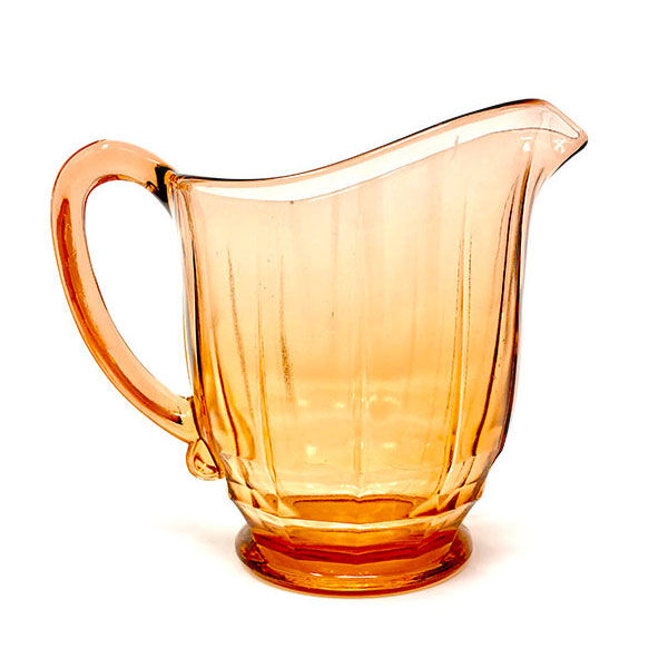 Pink glass lemonade serving