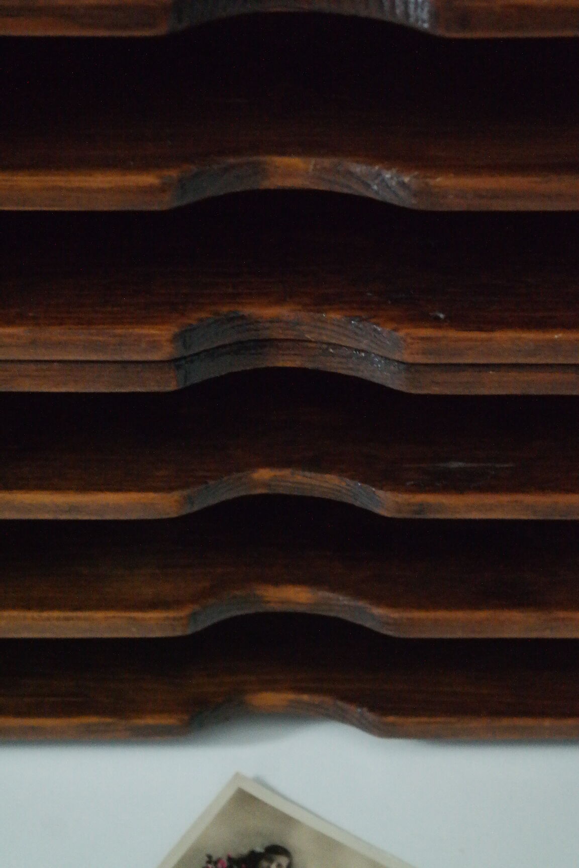 Vintage solid wood office sorter