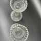 Pair of candlesticks, cut glass